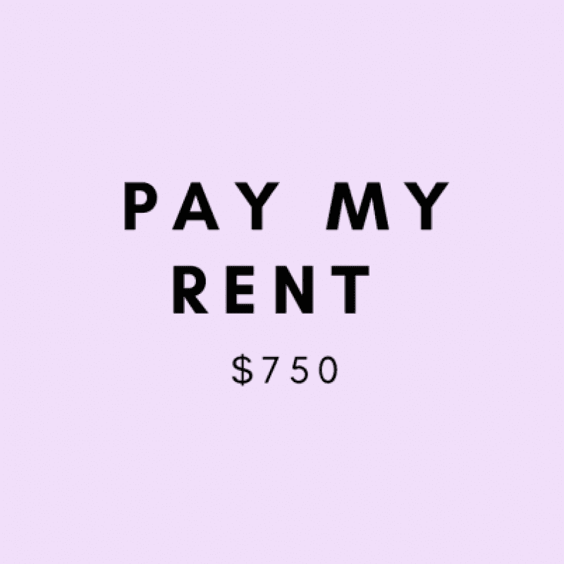 pay my rent