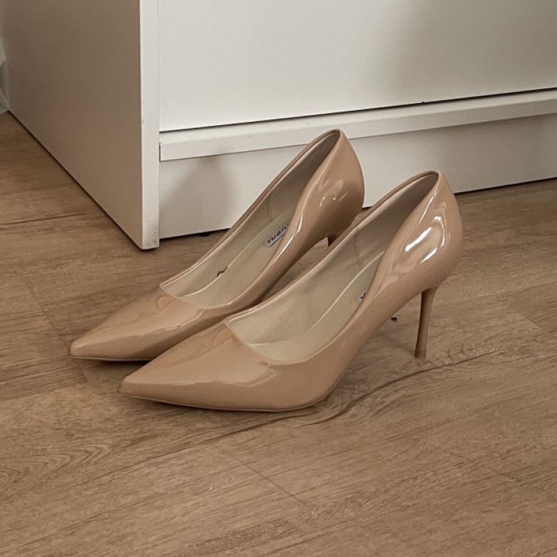 Angel Wicky Luxury beige high heels