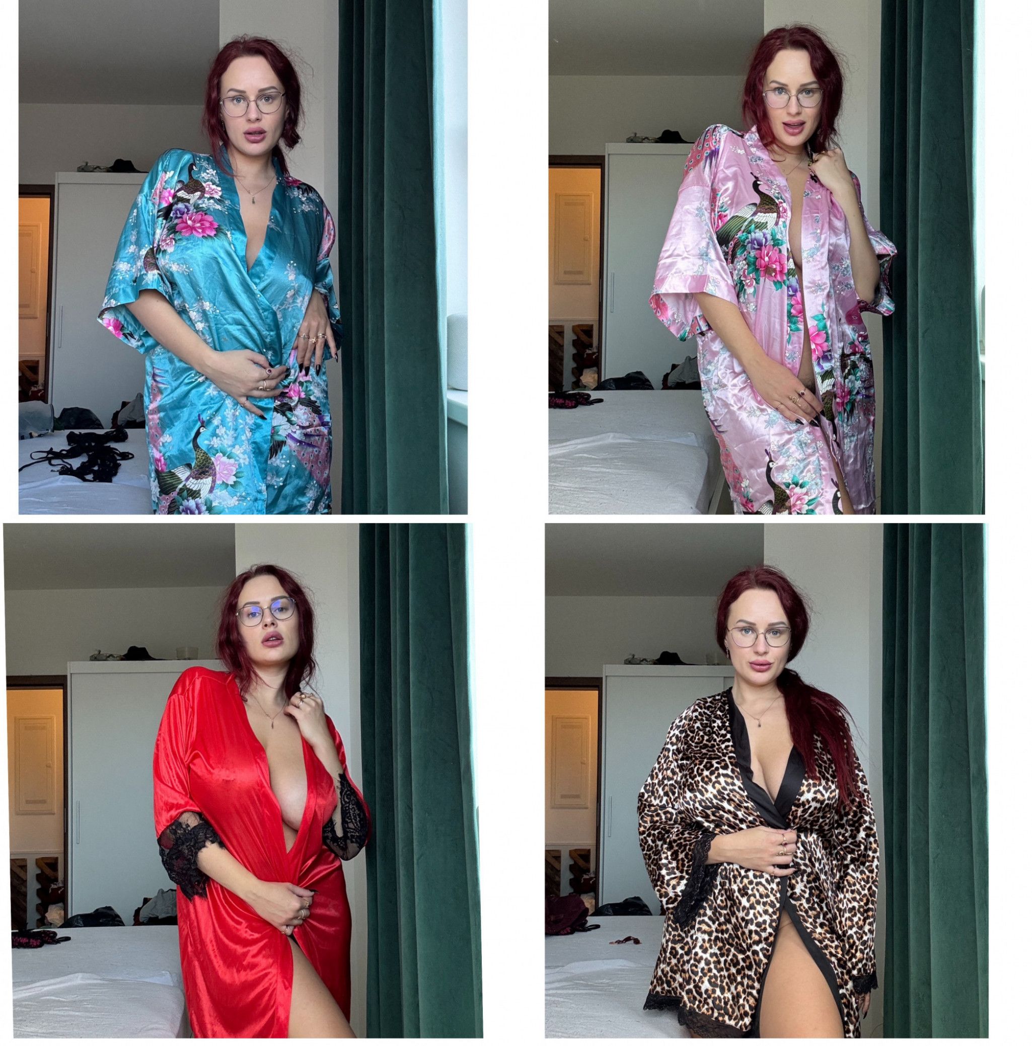 6x satin bathrobe