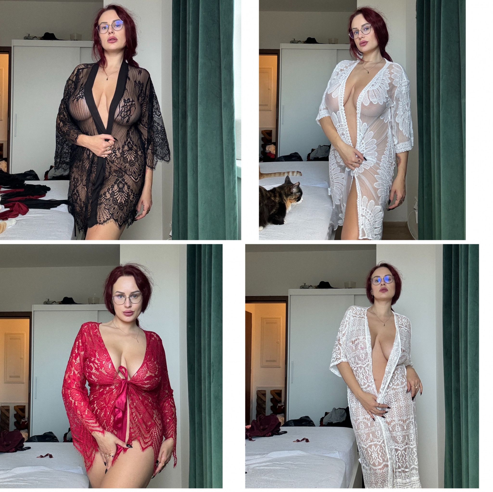 4x lace neglige