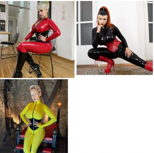 3x latex catsuit