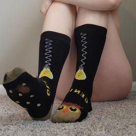 Owl Knee High Socks