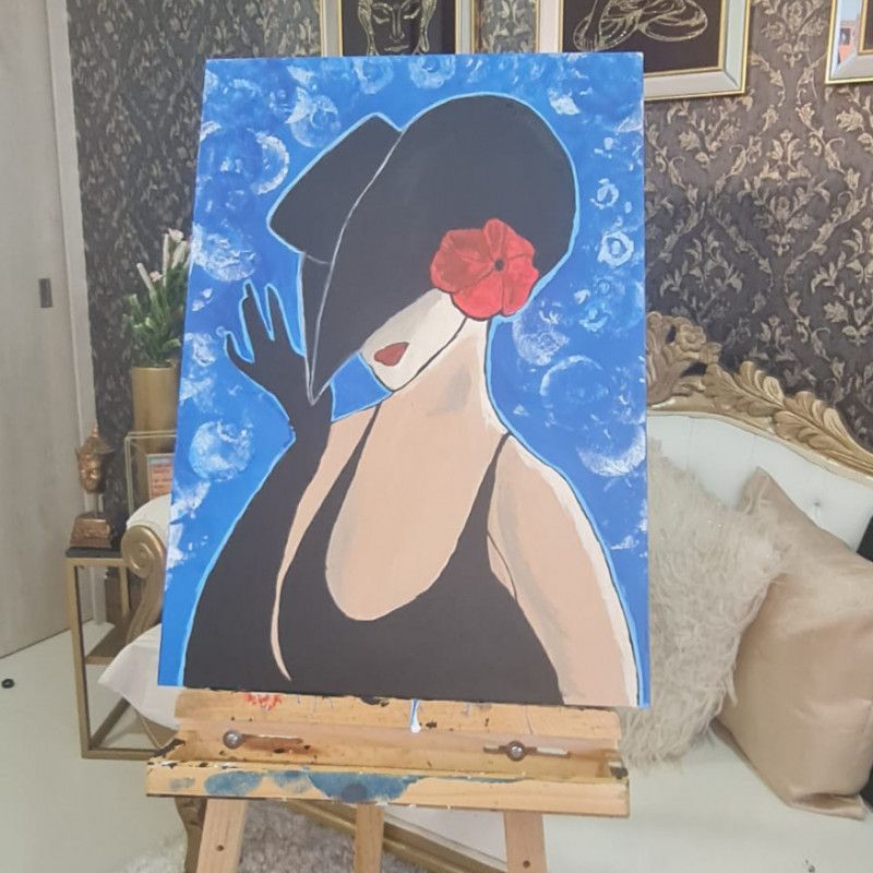 Picture painted with my Tits