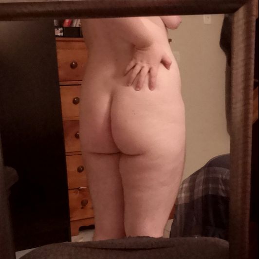 naked mirror selfie series