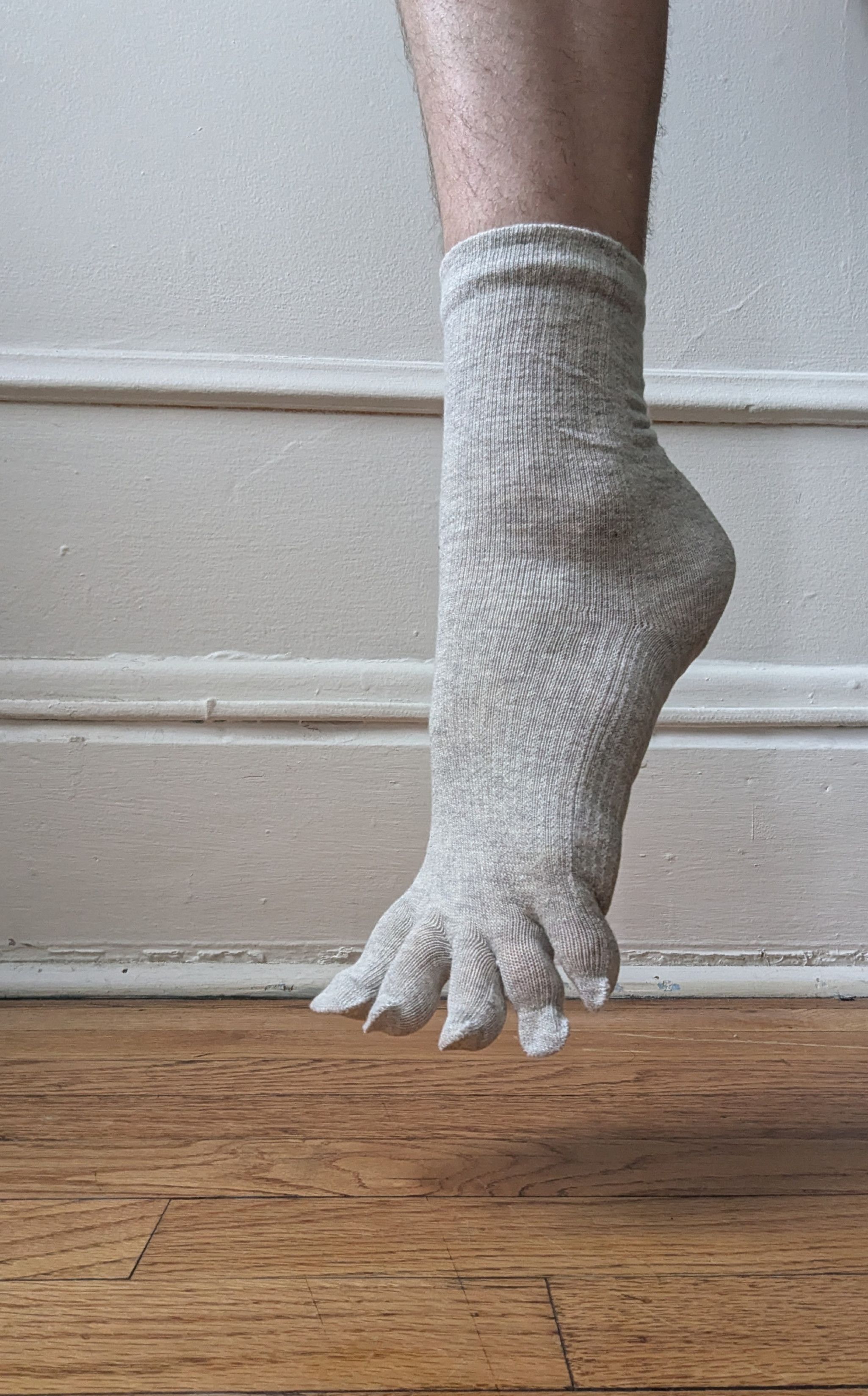 Grey Toe Socks