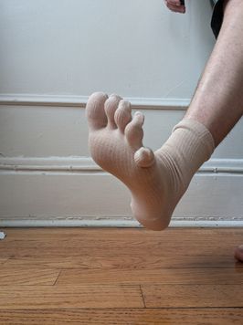 Beige Toe socks