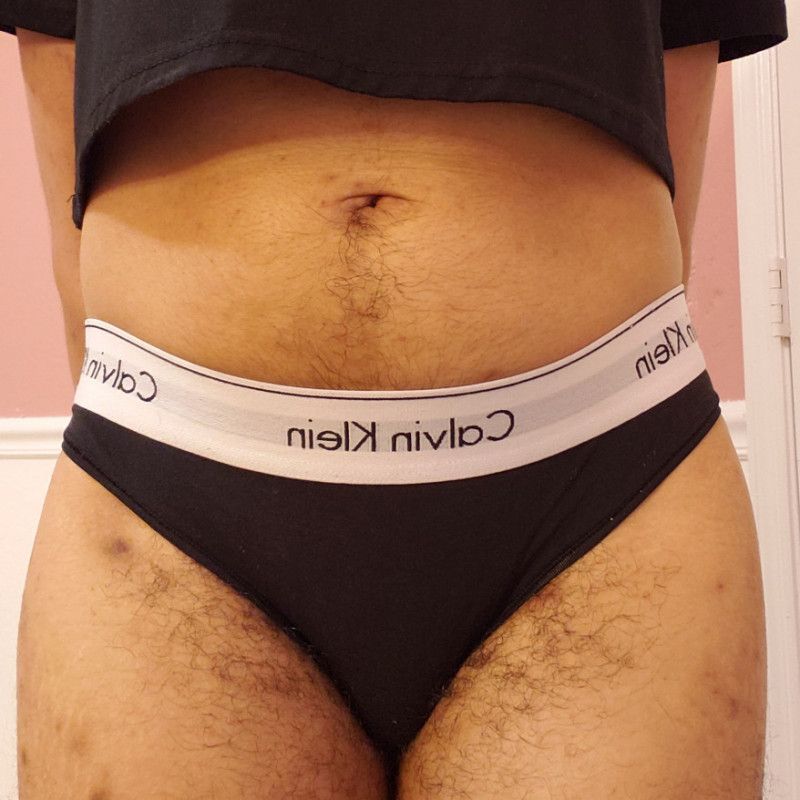 black calvin klein panties