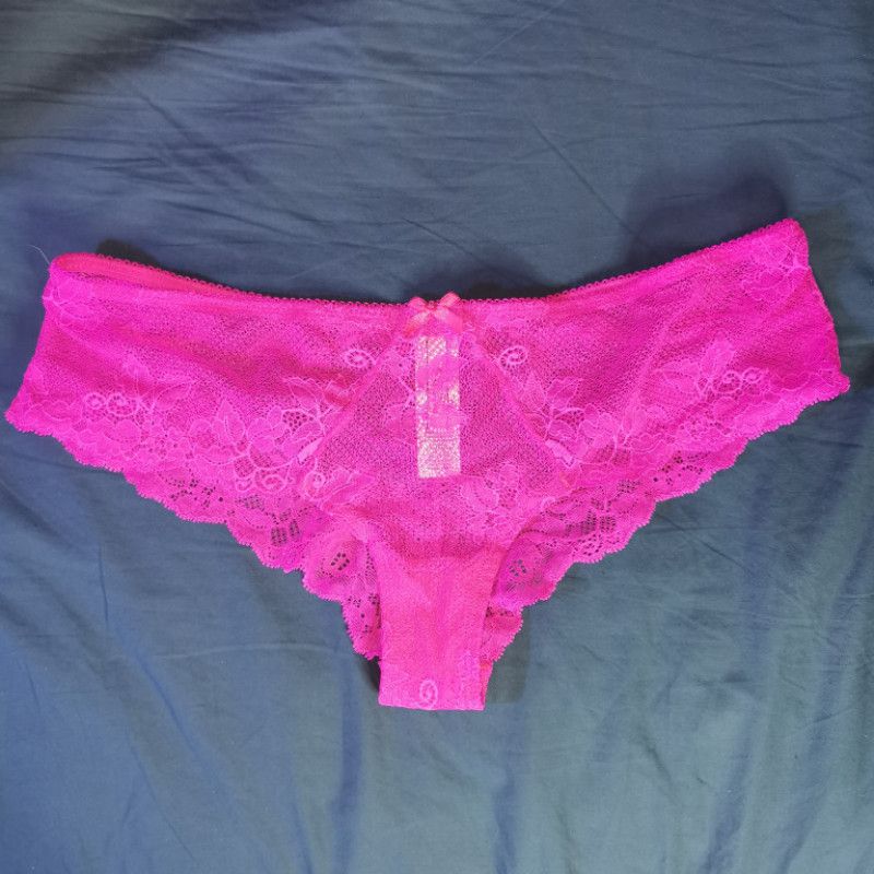 Pink Lace Brazilian Panties