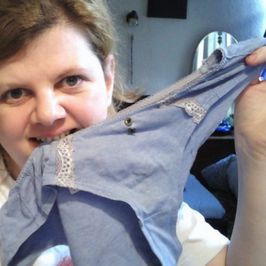 Little blue used panties