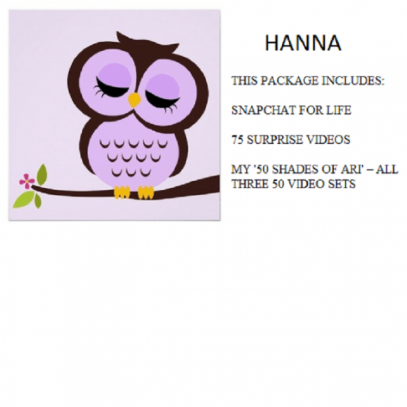 HANNAH Arikajiras Owls Goodie Bundle!!