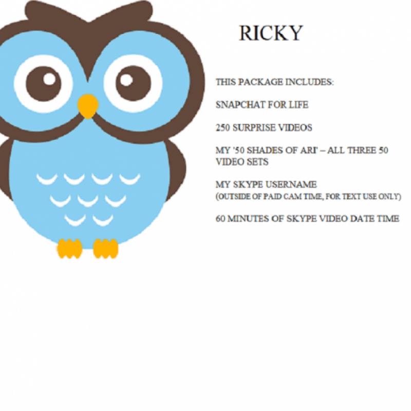 RICKY Arikajiras Owls Goodie Bundle!!