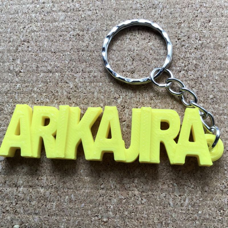 Arikajira Yellow Coloured Fan Keyring