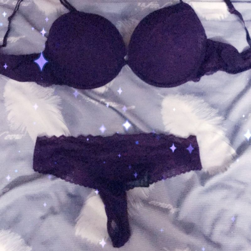 Purple bra set