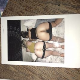 Ava and Marie Polaroid