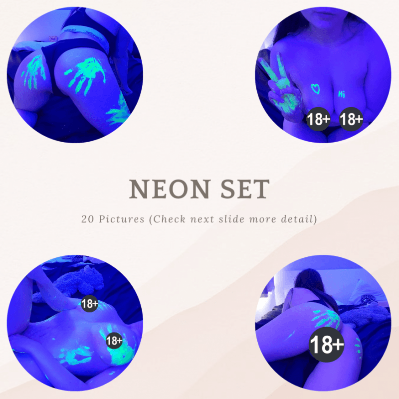 Neon picture set