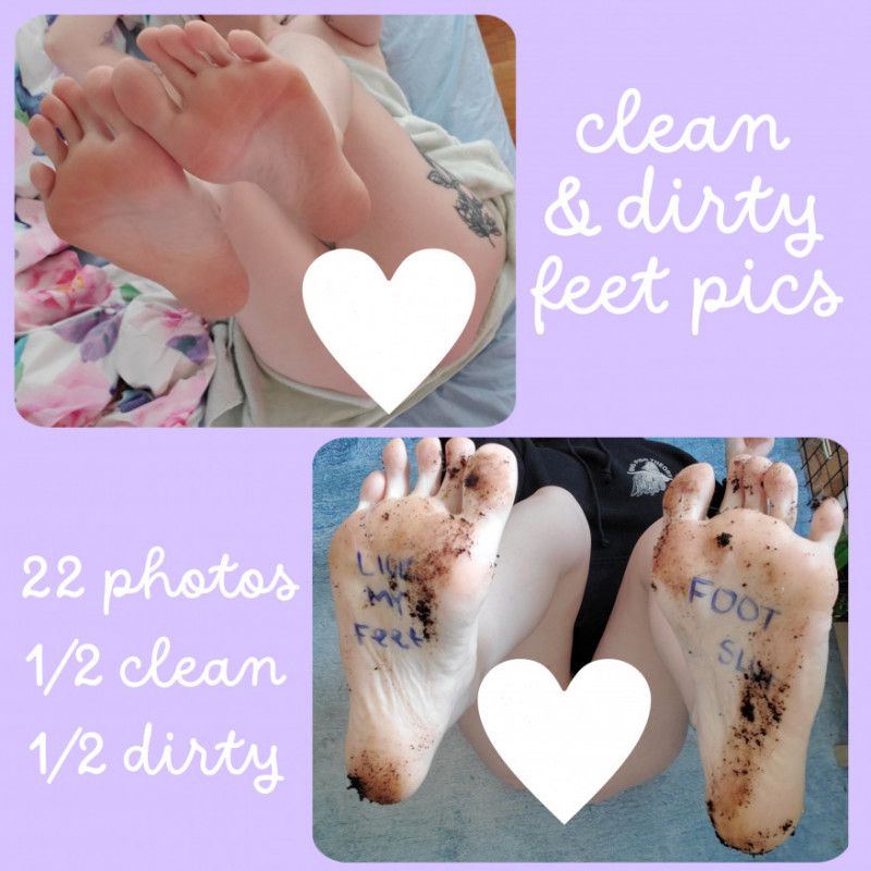 clean dirty feet pics