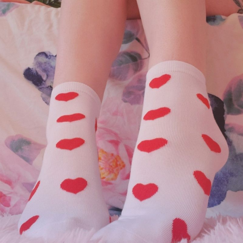 red heart socks