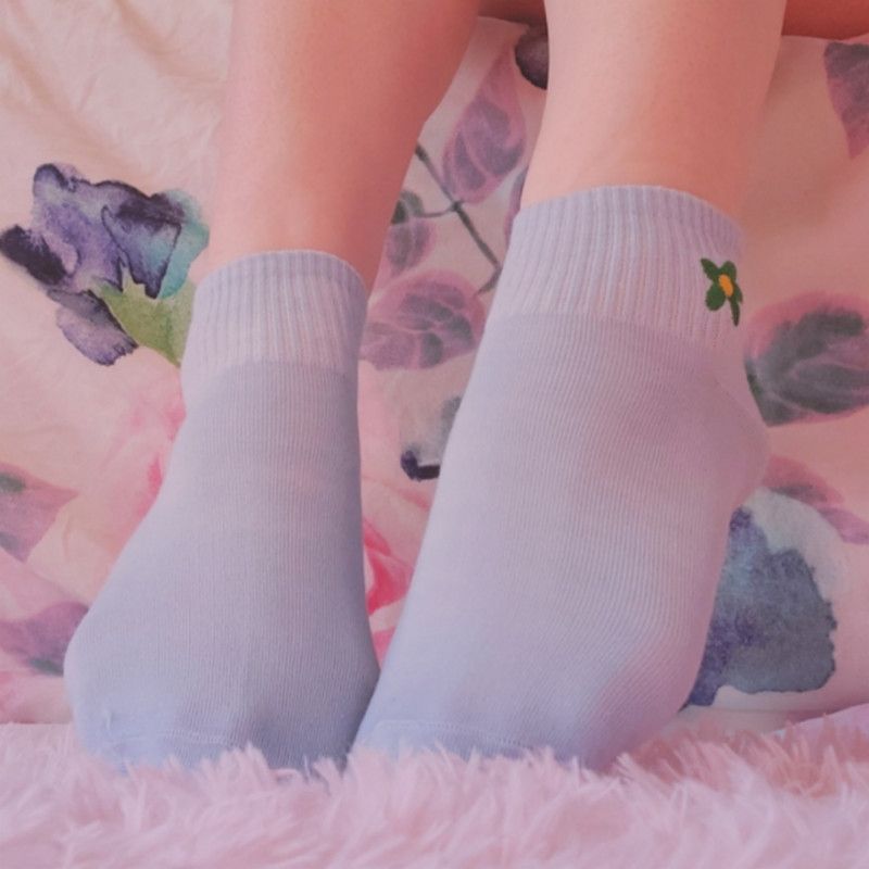 blue ankle socks