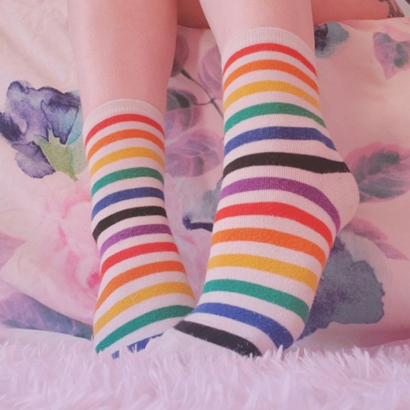 rainbow socks