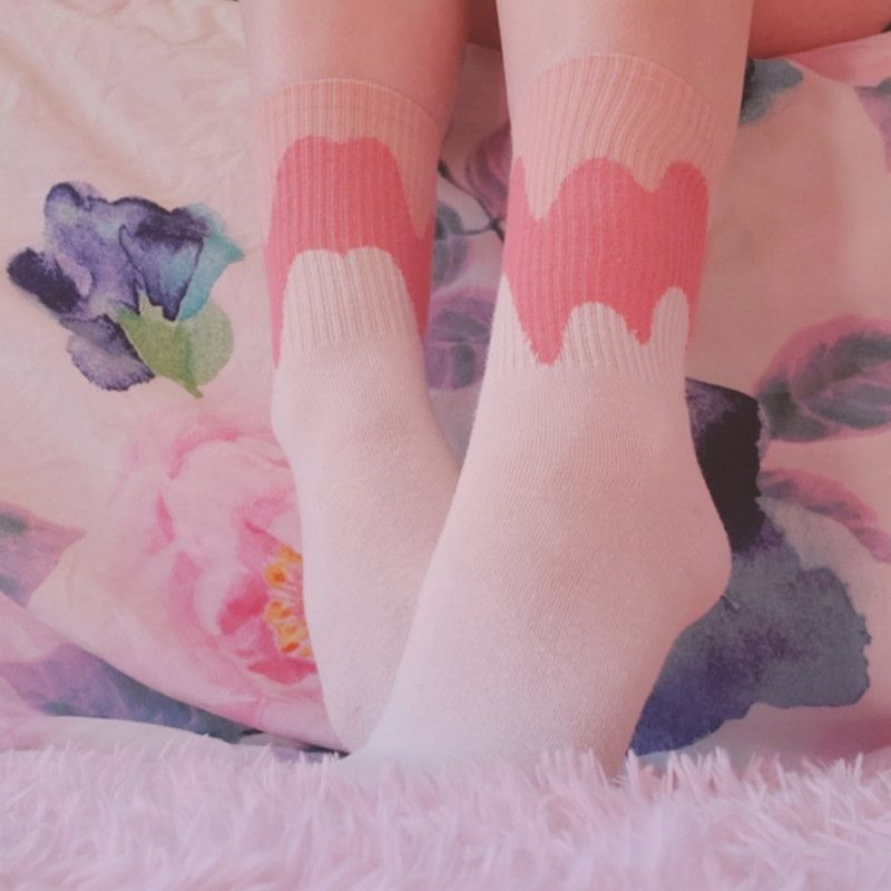 pink drip socks