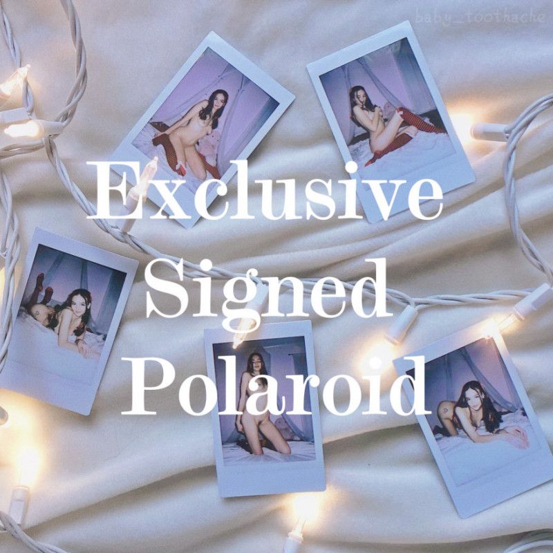 Holiday Exclusive Signed Polaroid