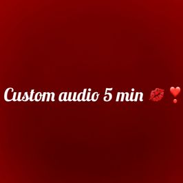 Audio personnalisé de 5 minutes