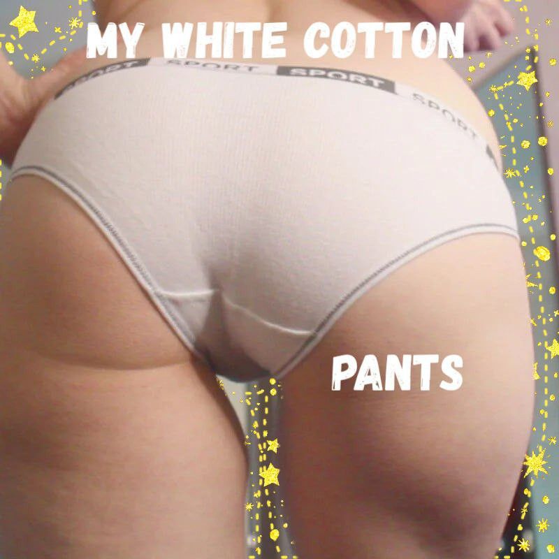 White cotton pants