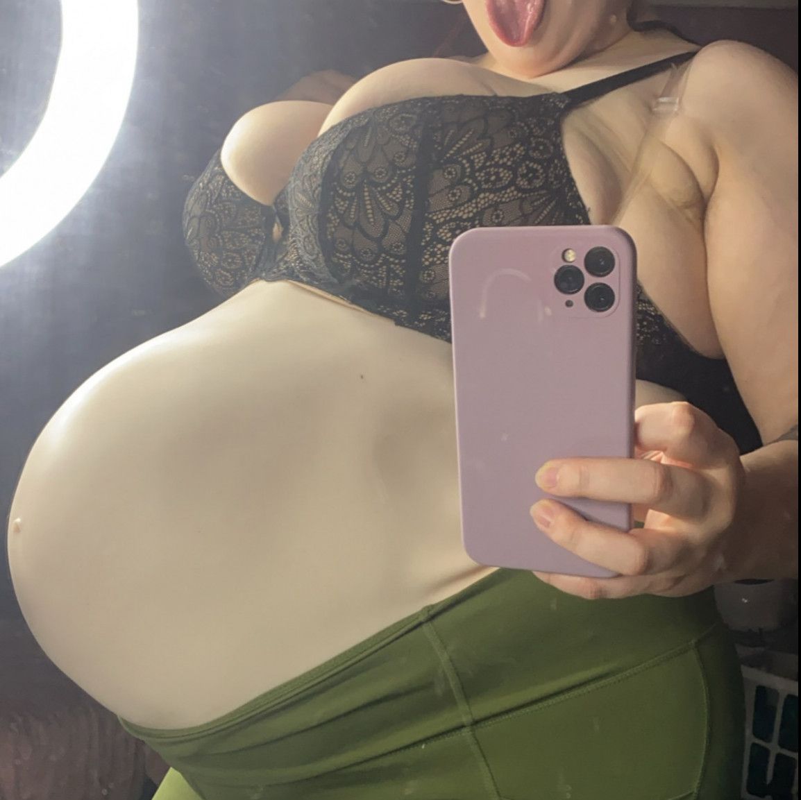 Huge silicone belly