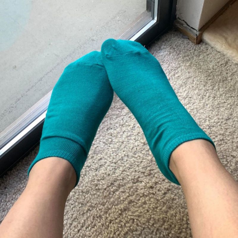 Teal Ankle Socks