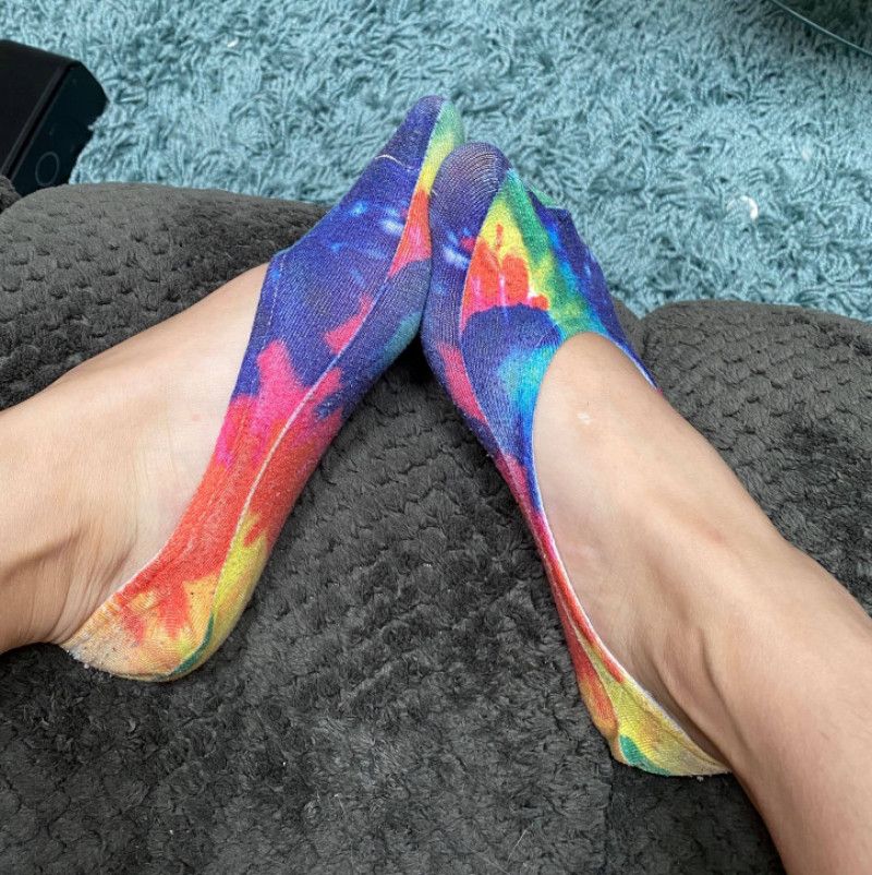 Tie Dye No Show Socks