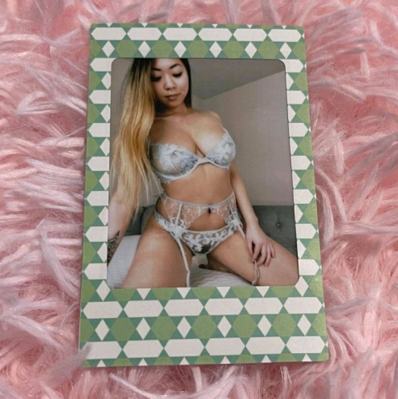 Blue Lingerie Polaroid 1