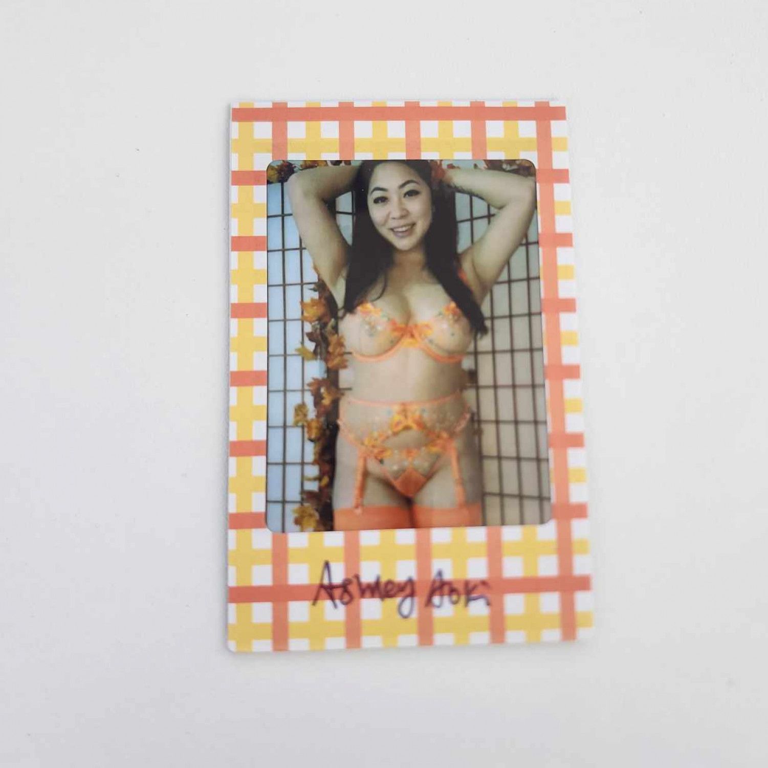 Orange Lingerie Polaroid