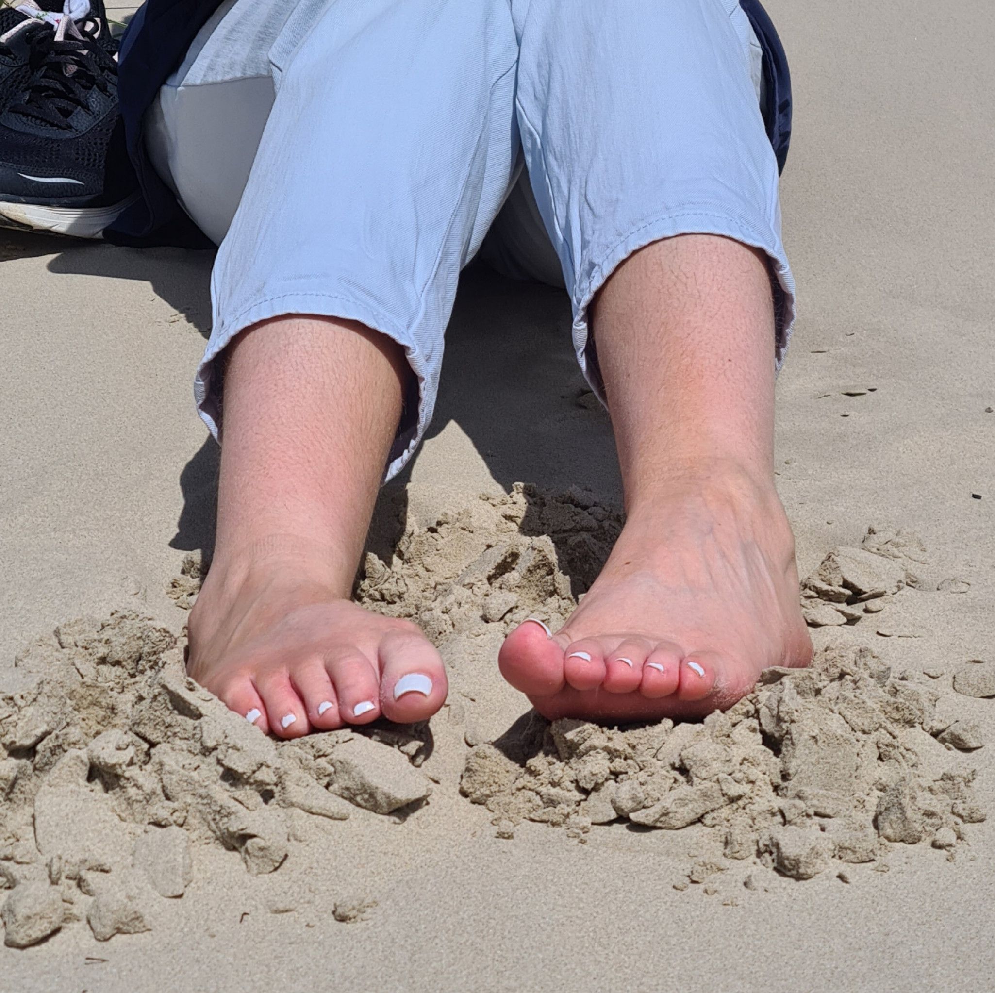 Beach foot picture set