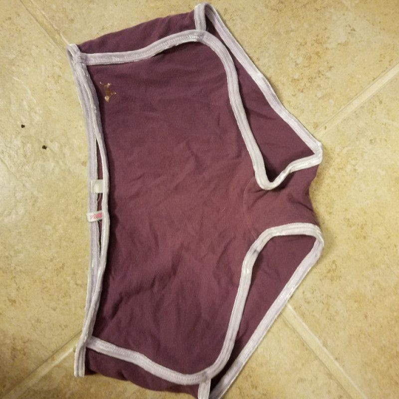 Purple Velvet Trim Panty