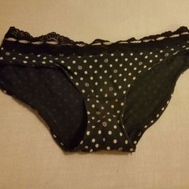 Lace Trim Polka Dot Panty