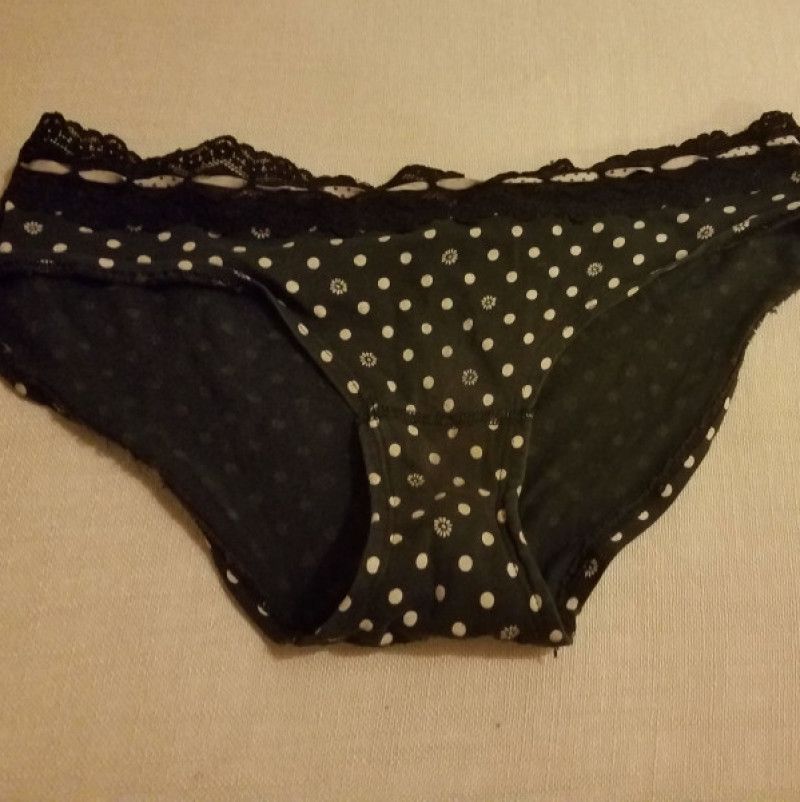 Lace Trim Polka Dot Panty