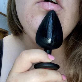 Large black buttplug