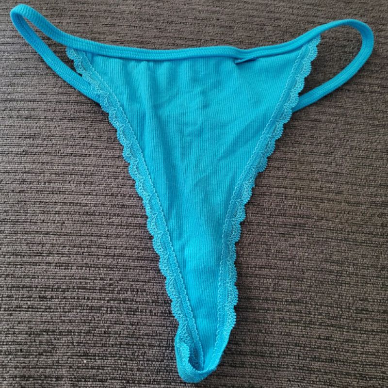 USED BLUE THONG