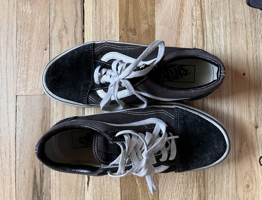 Classic vans heavily worn