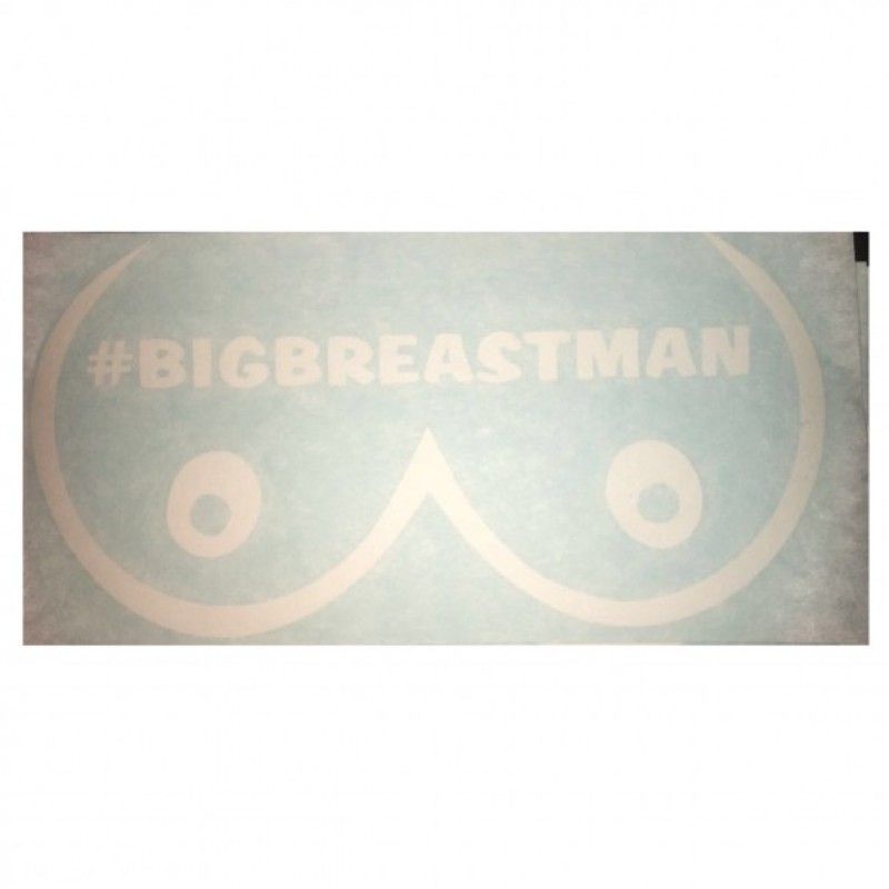 Big breast man decal