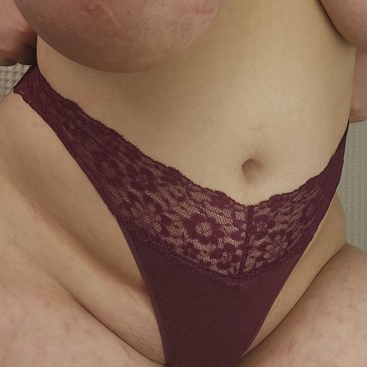 VS Burgundy Thong