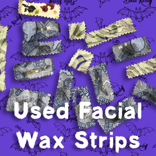 Used Facial Wax Strips