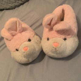 Stinky Worn Bunny Slippers