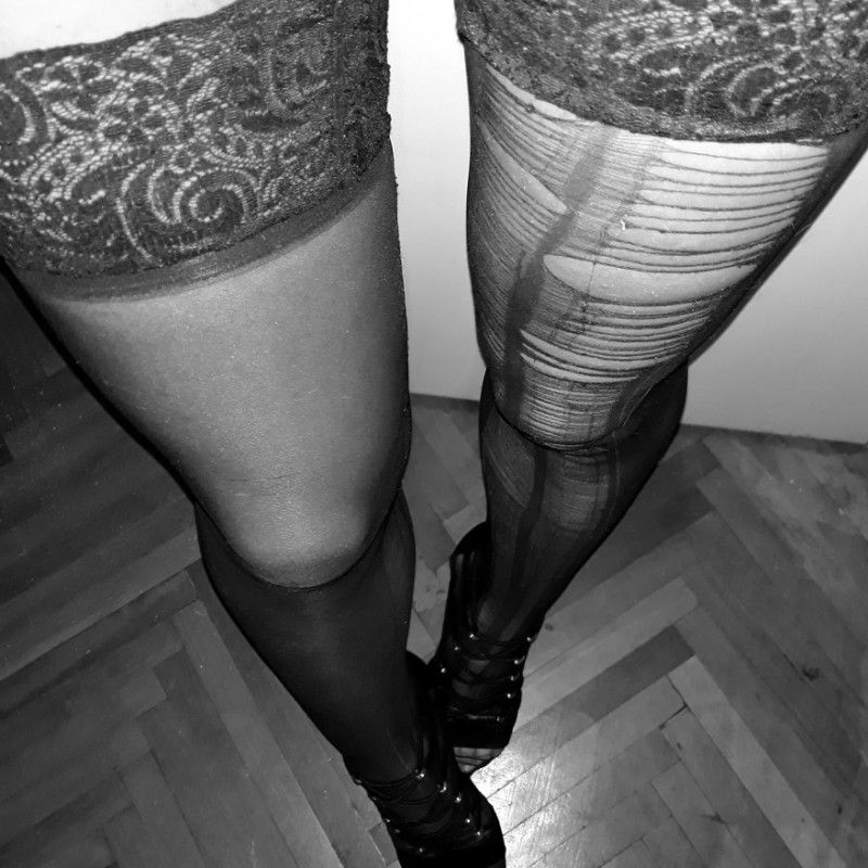 Damaged dirty stockings