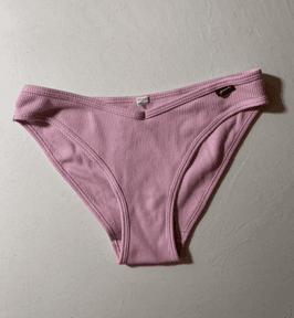 worn Victorias Secret pink bikini panties