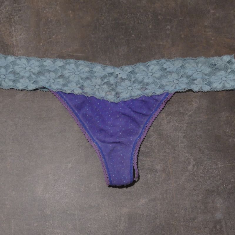 purple turquoise thong