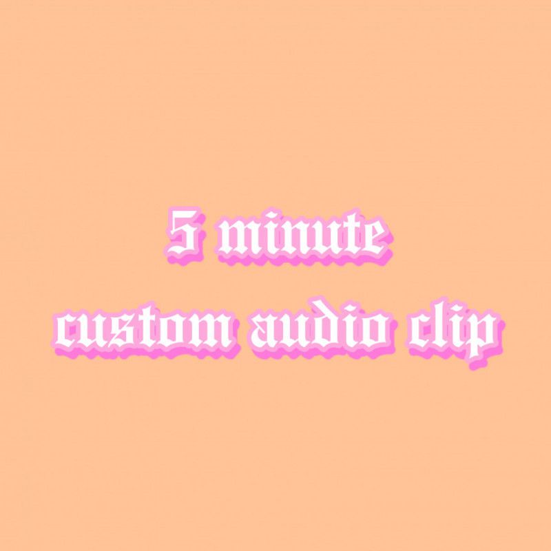 5 minute custom audio clip