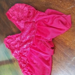 Hot Pink Lingerie Worn in Video