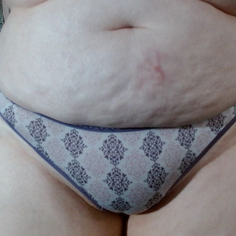 Purple Print Thong