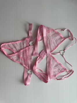 pink lingerie set 